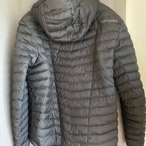 Mens spyder full zip nylon jacket